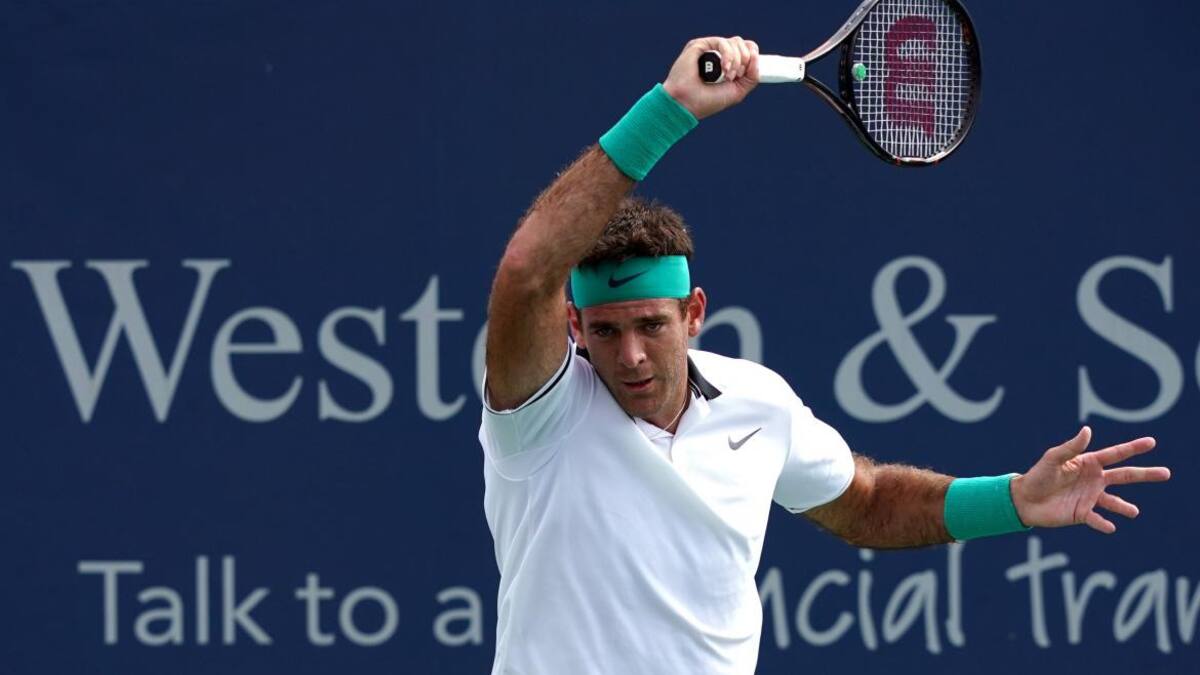 Juan Martín Del Potro en Cincinnati (Reuters)