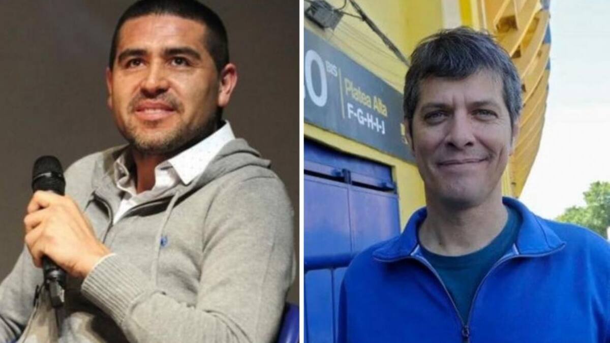 Juan Román Riquelme y Mario Pergolini