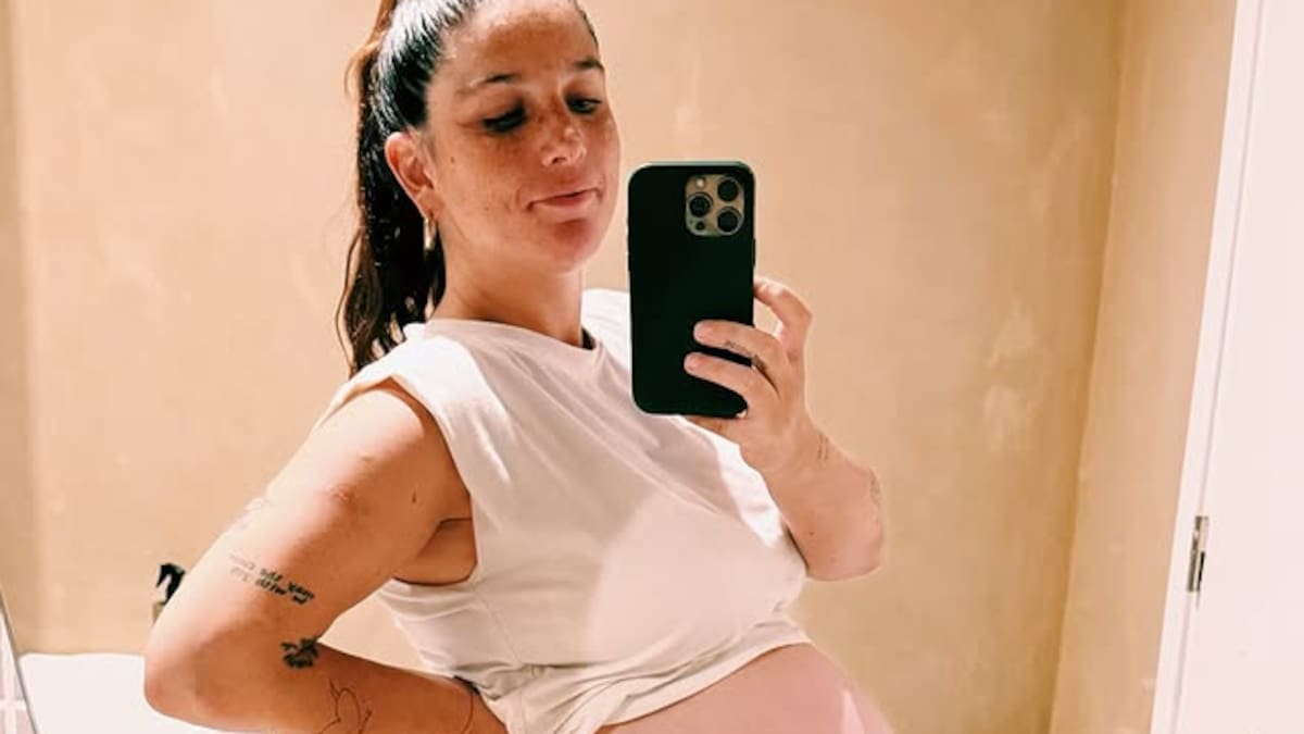 Juana Repetto anunció el nacimiento de su tercer hijo y compartió la primera foto: “Se festeja”