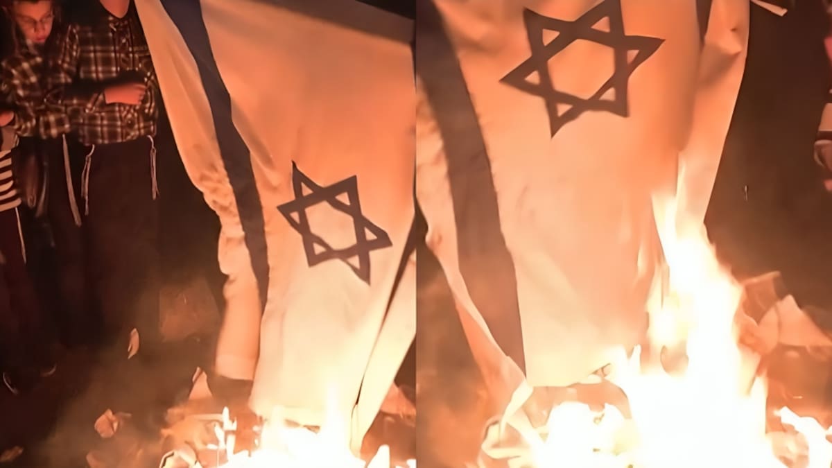 Video: judíos ultraortodoxos retiran y queman banderas de Israel en la víspera del Día del Recuerdo