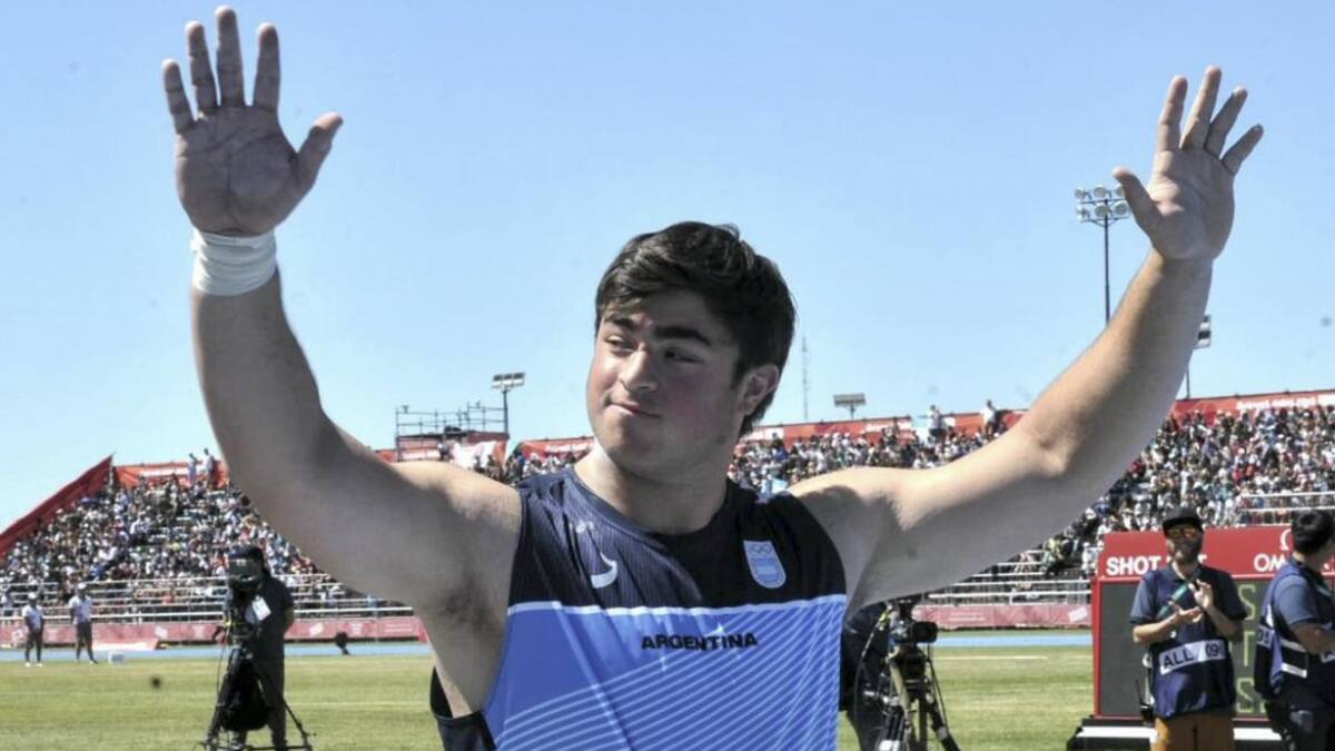 El argentino Nazareno Sasia se llevó el oro en lanzamiento de bala