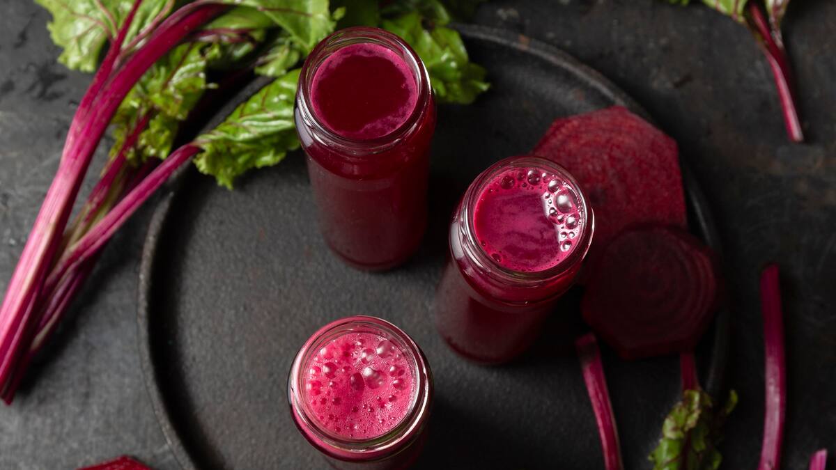 Jugo de remolacha.