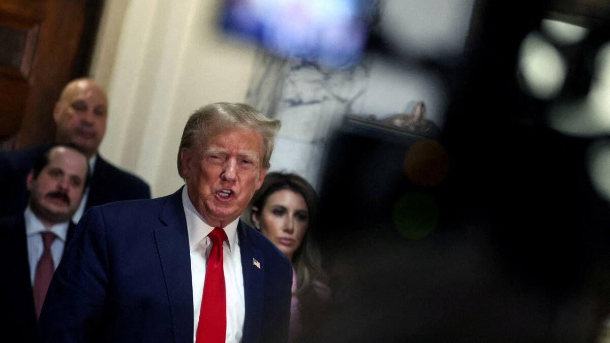 Juicio a Donald Trump, expresidente de Estados Unidos. Foto: Reuters.