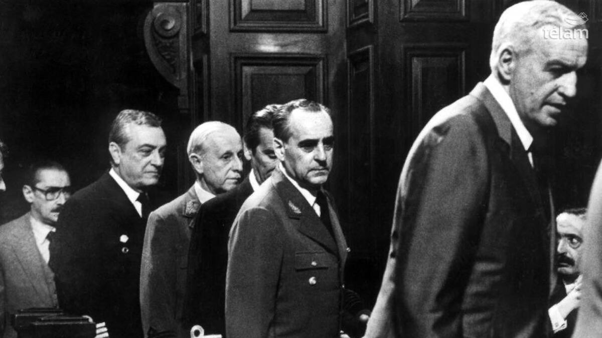 Juicio a las Junas. Foto: Wikimedia Commons/Telam