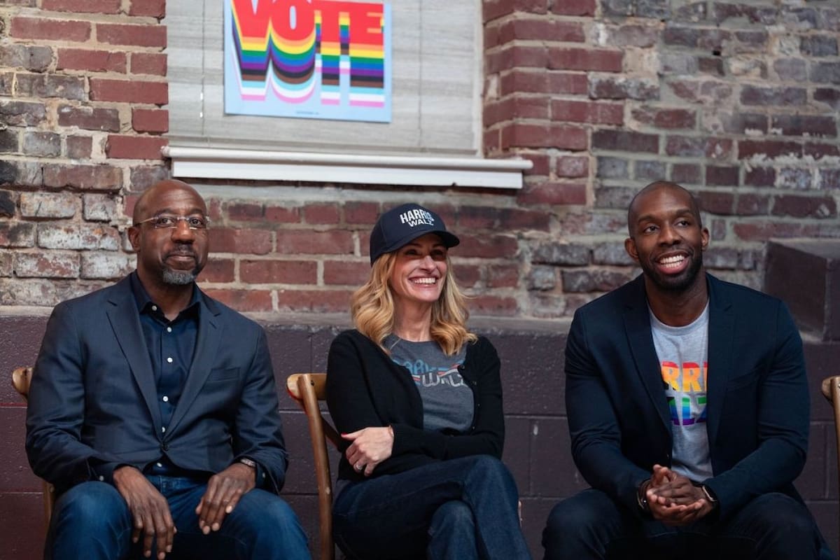 Julia Roberts en Georgia. Foto Instagram @ juliaroberts