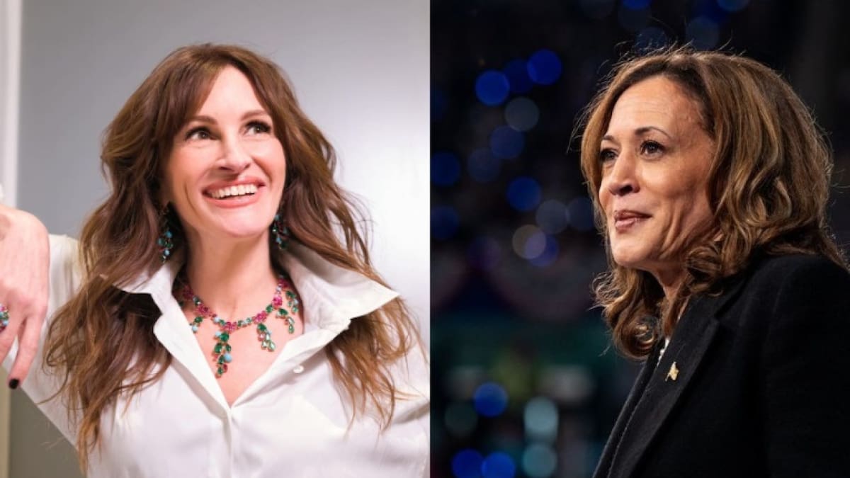 Julia Roberts y Kamala Harris. Foto Instagram