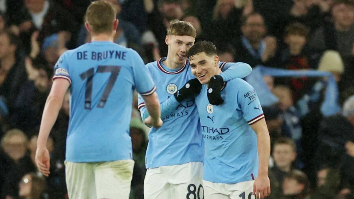 Julián Álvarez, Manchester City. Foto: REUTERS.