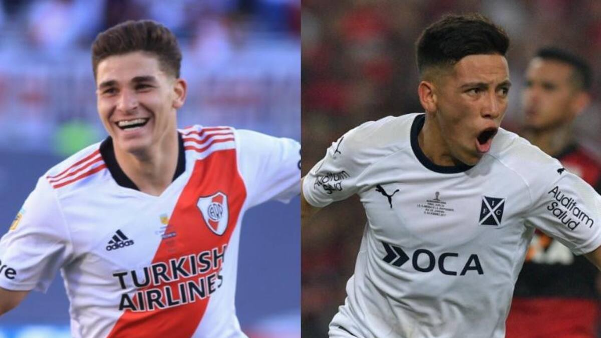 Julián Álvarez y Esequiel Barco