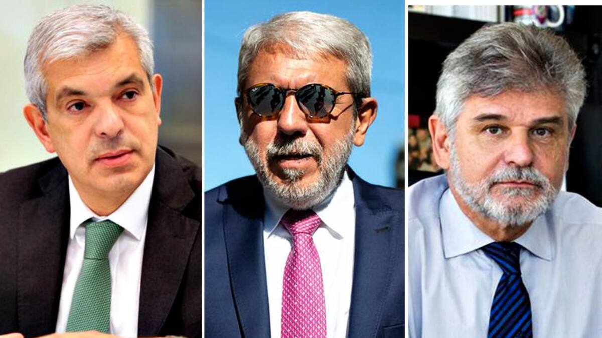 Julián Domínguez, Aníbal Fernández y Daniel Filmus