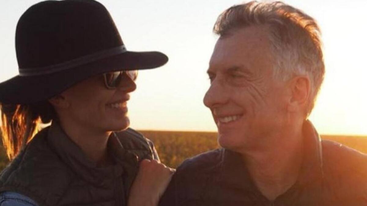 Juliana Awada y Mauricio Macri, foto IG
