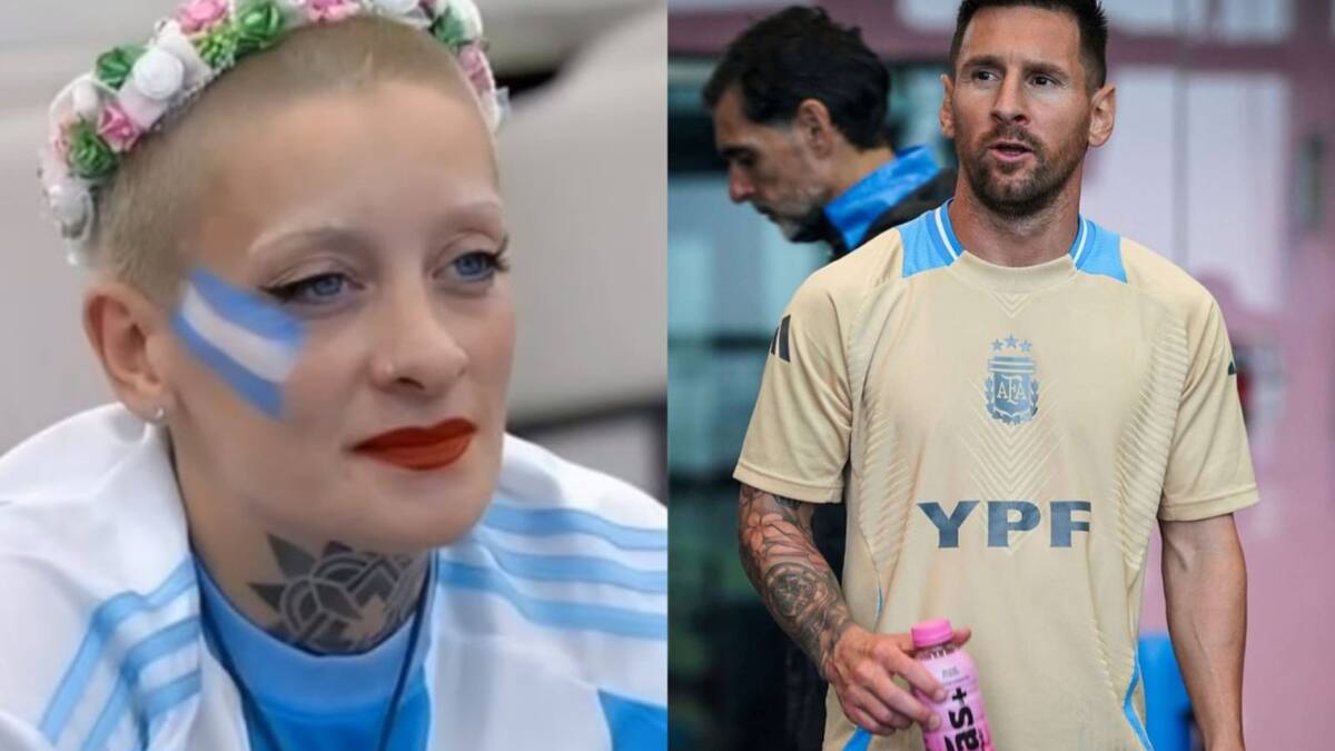 Juliana "Furia" Scaglione. Lionel Messi. Foto: Instagram.