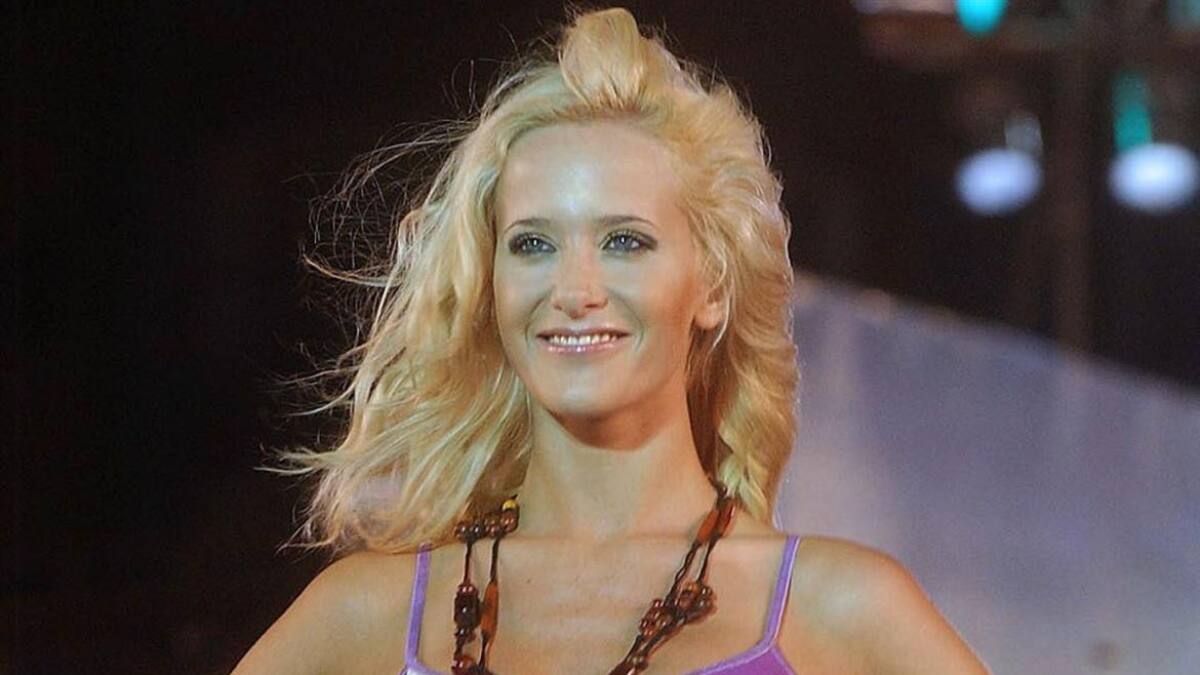 Julieta Prandi, modelo y conductora. NA.