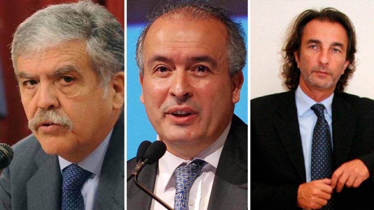 Julio De Vido, José López y Ángelo Calcaterra