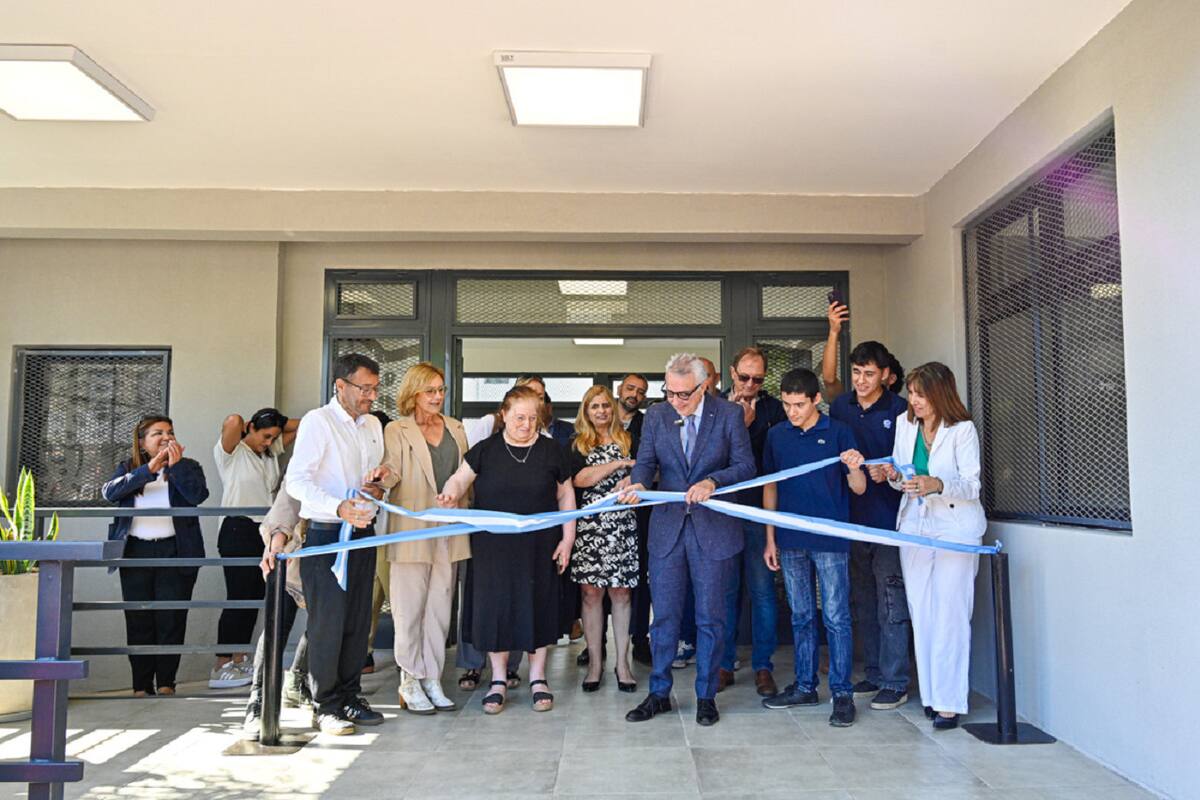 Julio Zamora en la Inauguración de la ampliación de la Escuela Secundaria N°48 Macacha Güemes