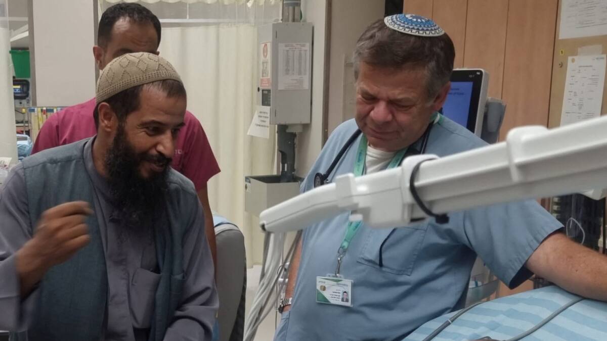 Kaid Farhan al Qadi, rehén de Hamás rescatado. Foto: Reuters.