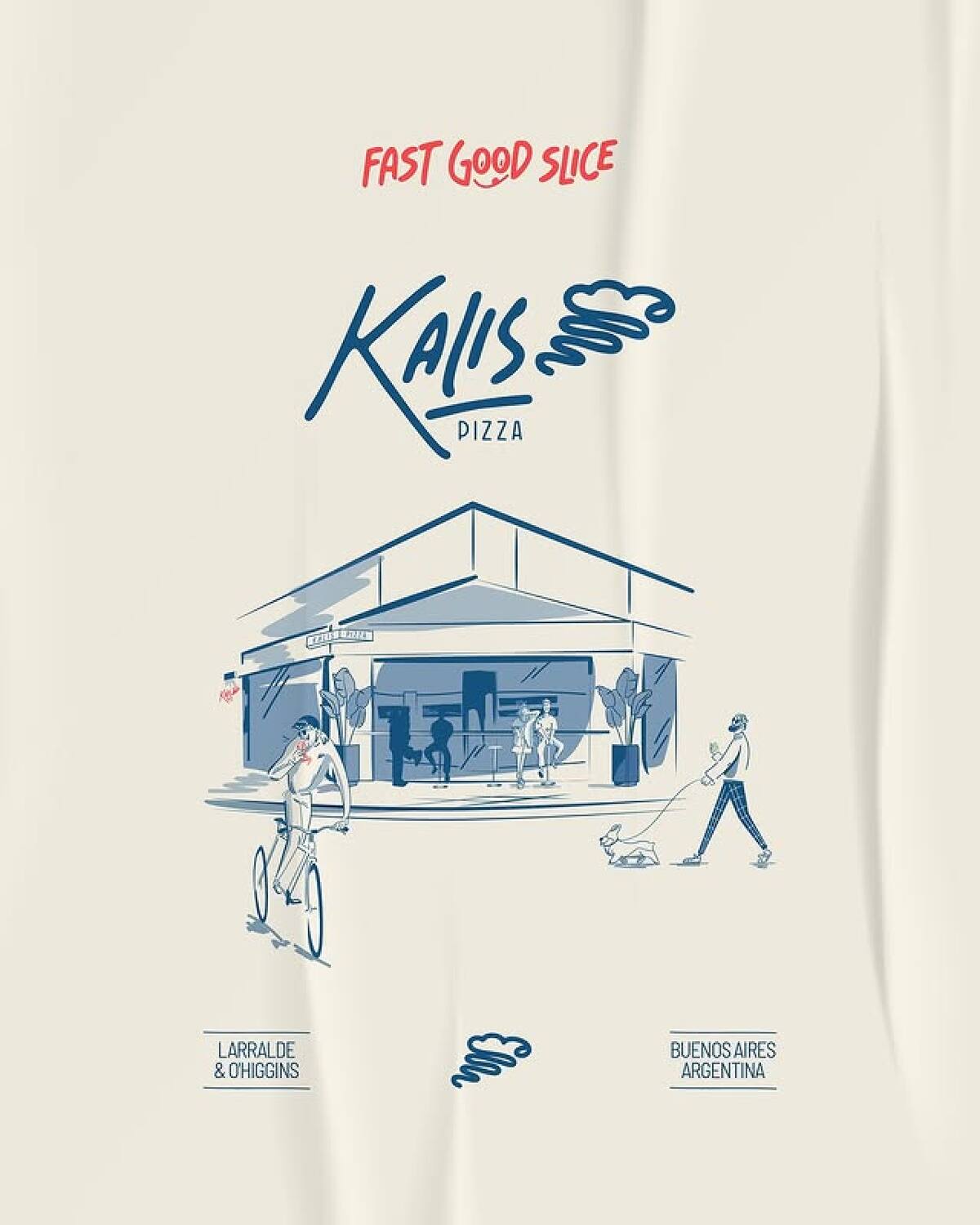 "Kalis", pizzería de Núñez. Foto: Instagram @kalis.pizza.