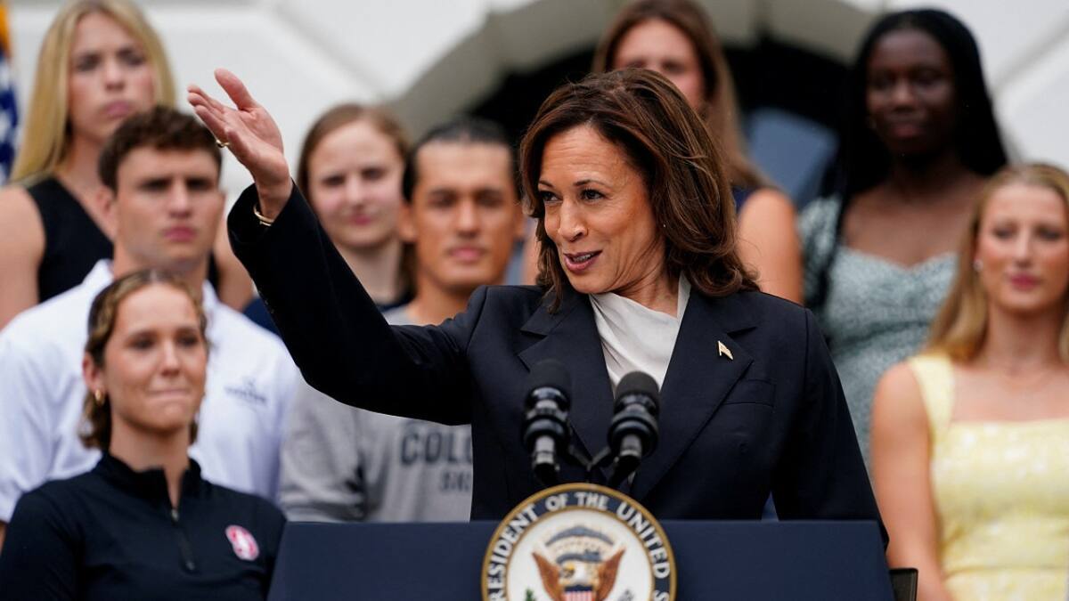 Kamala Harris, vicepresidente de Estados Unidos. Foto: Reuters.