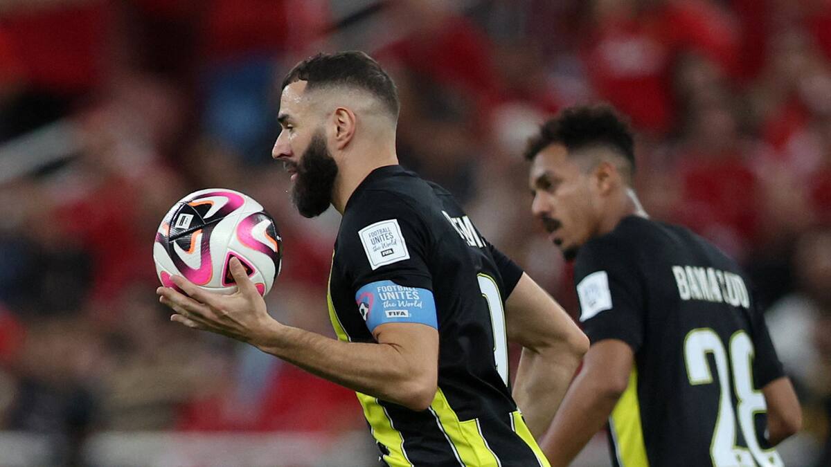 Karim Benzema en el Al Ittihad. Foto: REUTERS.