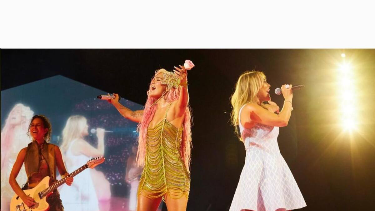 Karol G. y Amaia Montero. Foto: X/amaiamonterooficial