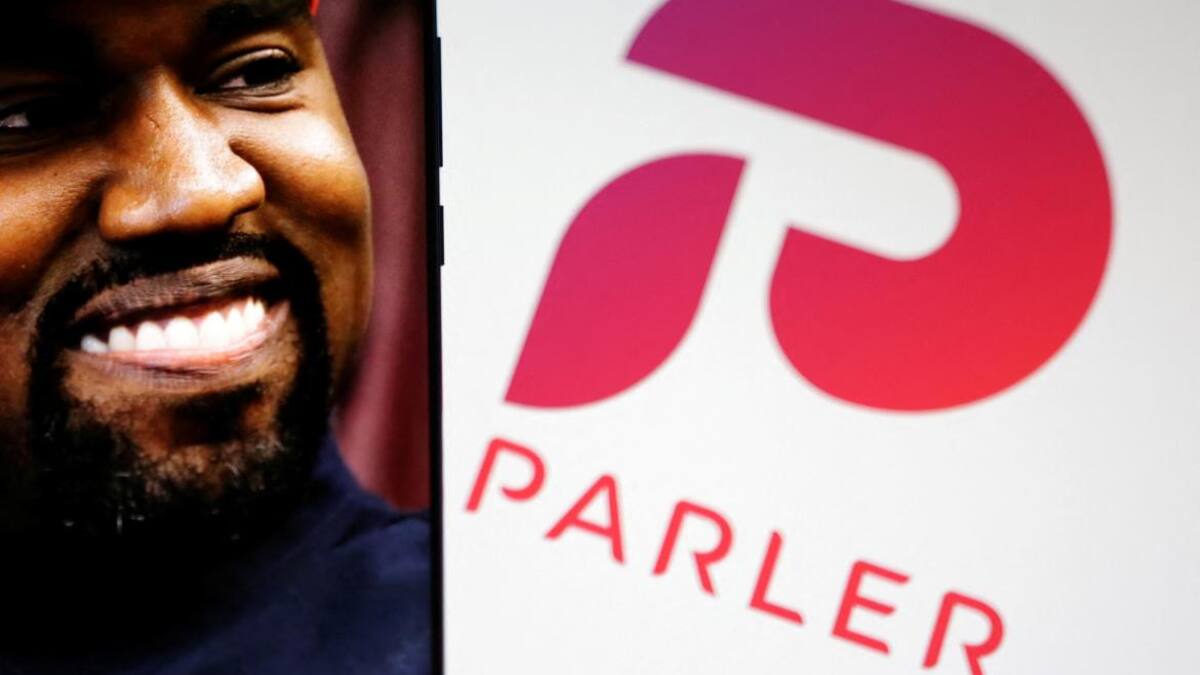 Kayne West comprará Parler. Foto: Reuters.