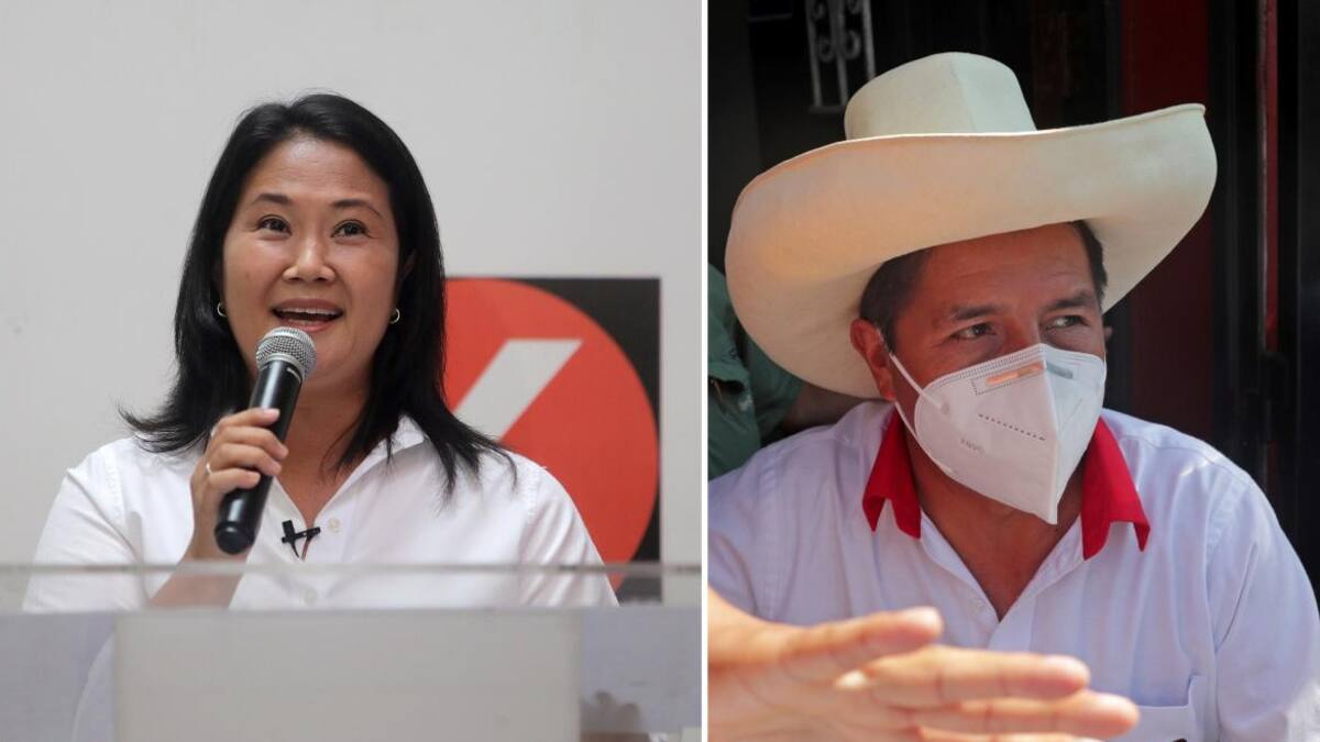 Keiko Fujimori y Pedro Castillo, elecciones en Perú, REUTERS