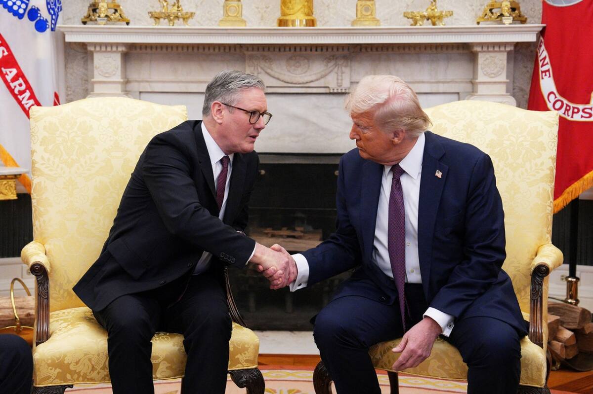 Keir Starmer y Donald Trump. Foto: Reuters (Brian Snyder)