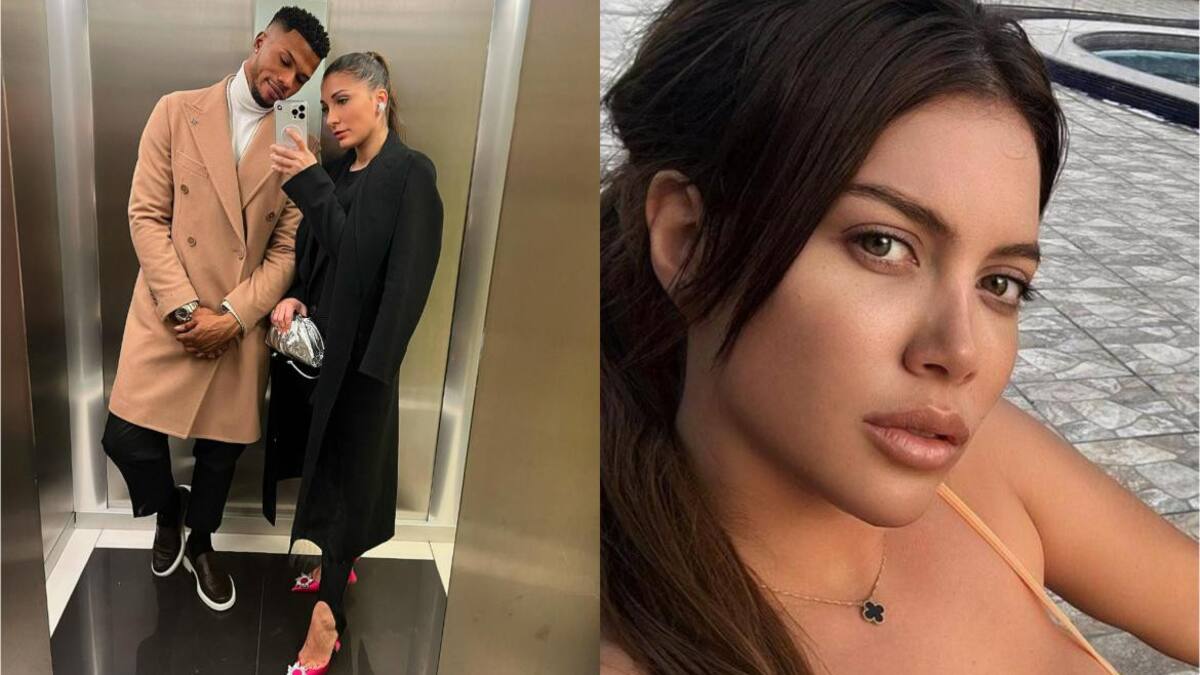 Keita Baldé junto a su esposa, Wanda Nara. Fotos: Instagram.