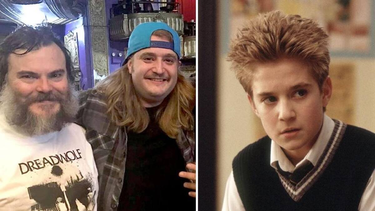 Kevin Clark junto a Jack Black