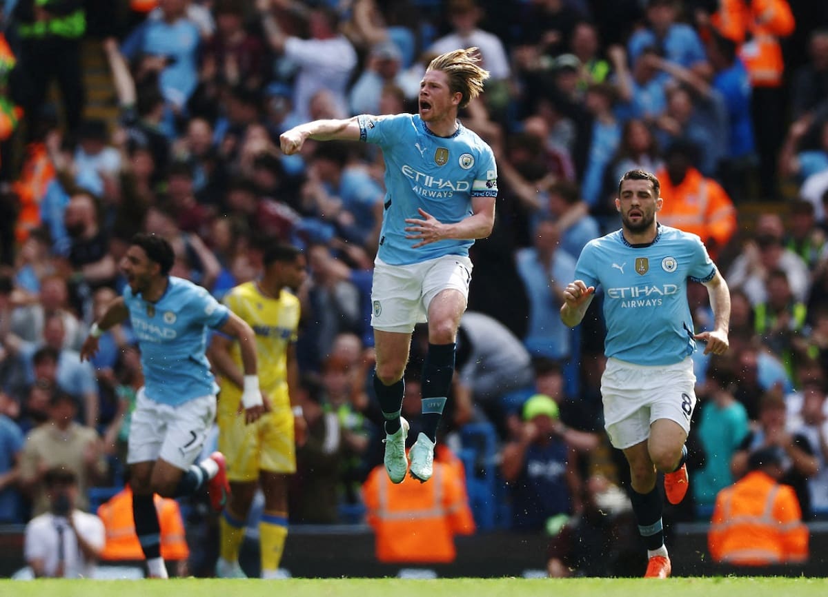 Kevin de Bruyne ganó 19 títulos en el Manchester City. Foto: Reuters (Lee Smith)