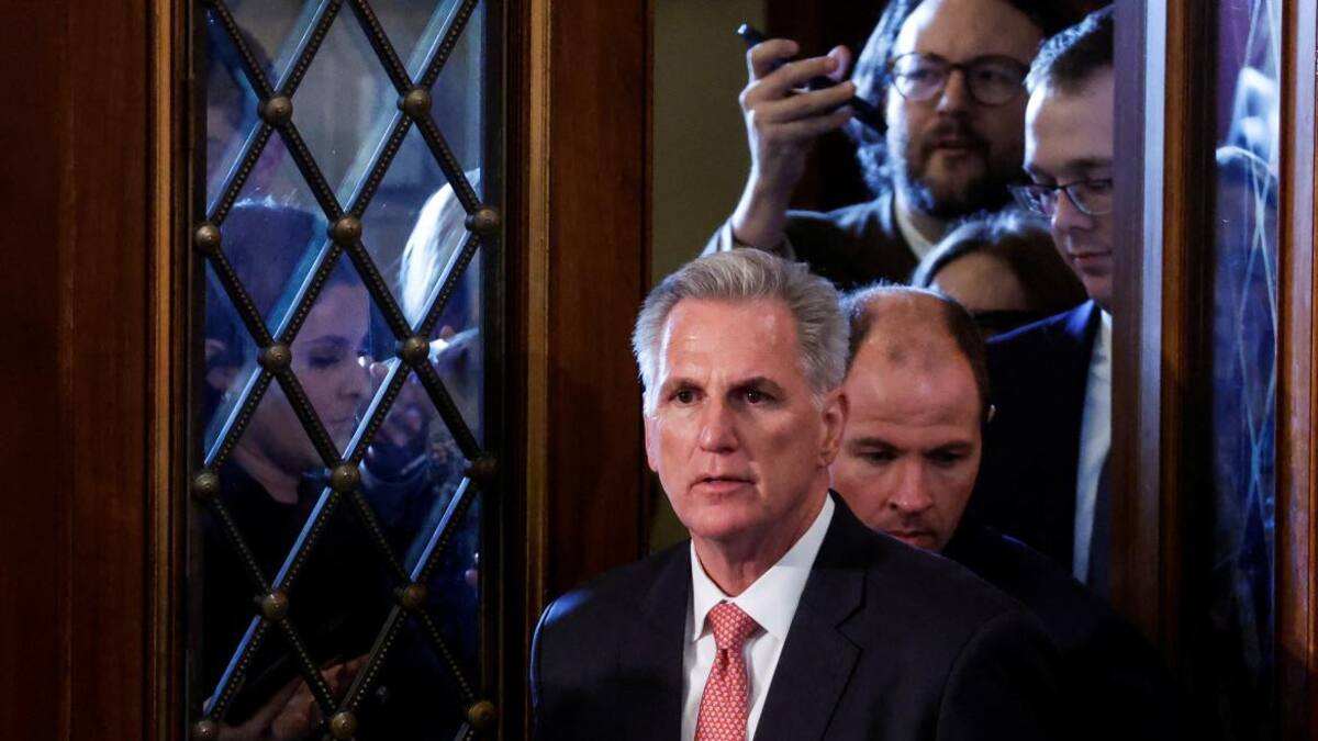 Kevin McCarthy en la Cámara Baja de Estados Unidos. Foto: REUTERS.