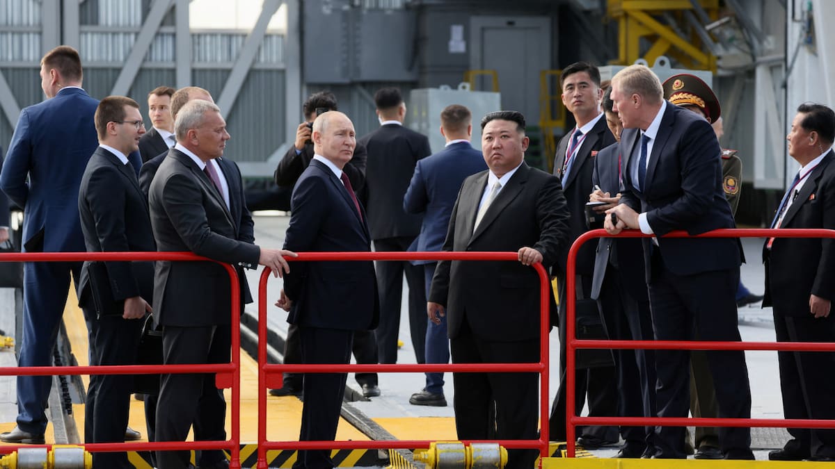 Kim Jong-un y Vladimir Putin Foto: Reuters
