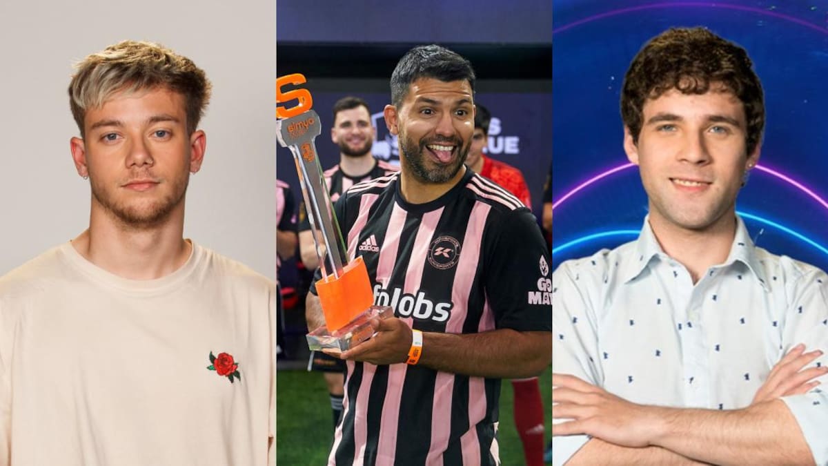 Kun Agüero, Nacho y Agustín de Gran Hermano. Foto: Archivo.