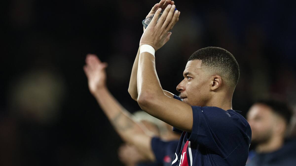 Kylian Mbappe en el PSG. Foto: REUTERS.