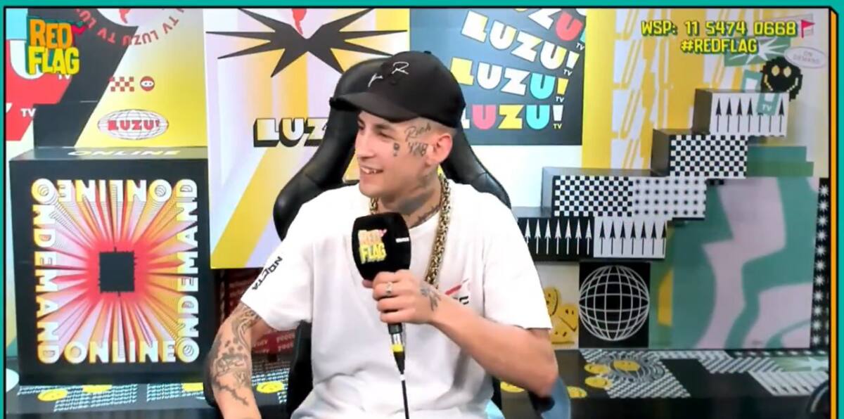 L-Gante en una entrevista tras salir de la cárcel. Foto: Captura de video.