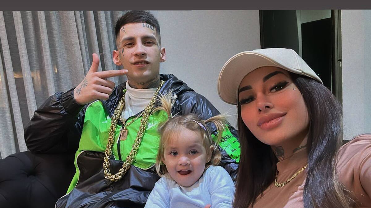 L-Gante, Tamara Báez y Jamaica. Foto: Instagram.