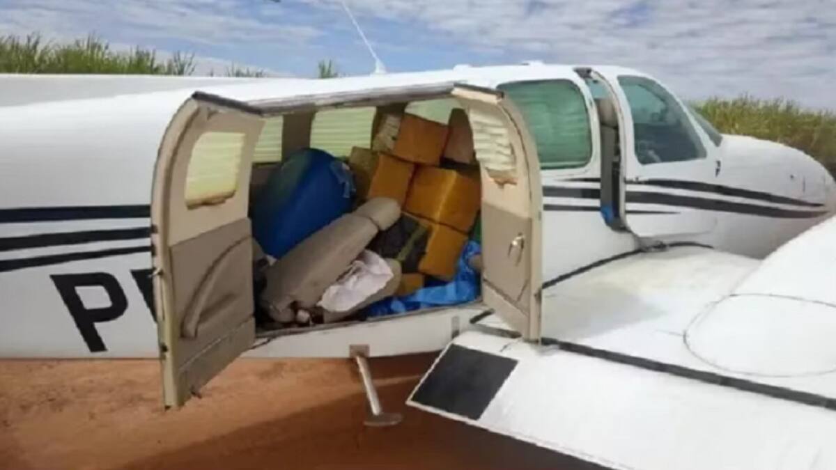 La aeronave secuestrada en Brasil. Foto: ABC