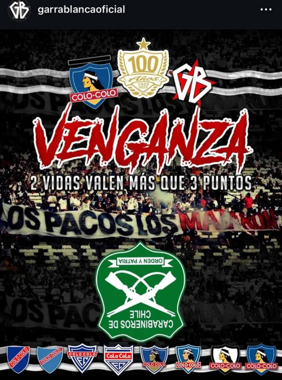 La amenaza de la barra de Colo Colo.