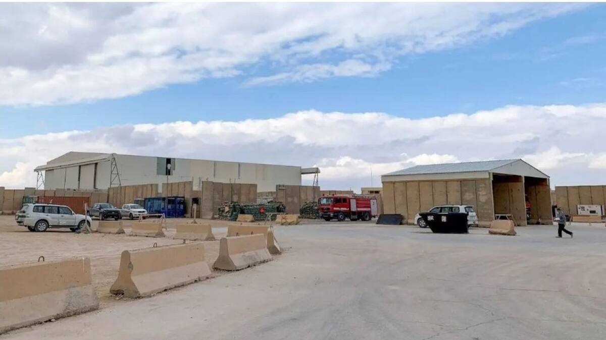 La base aérea de Ain al Asad. Foto: X @ChicagoMugshot.