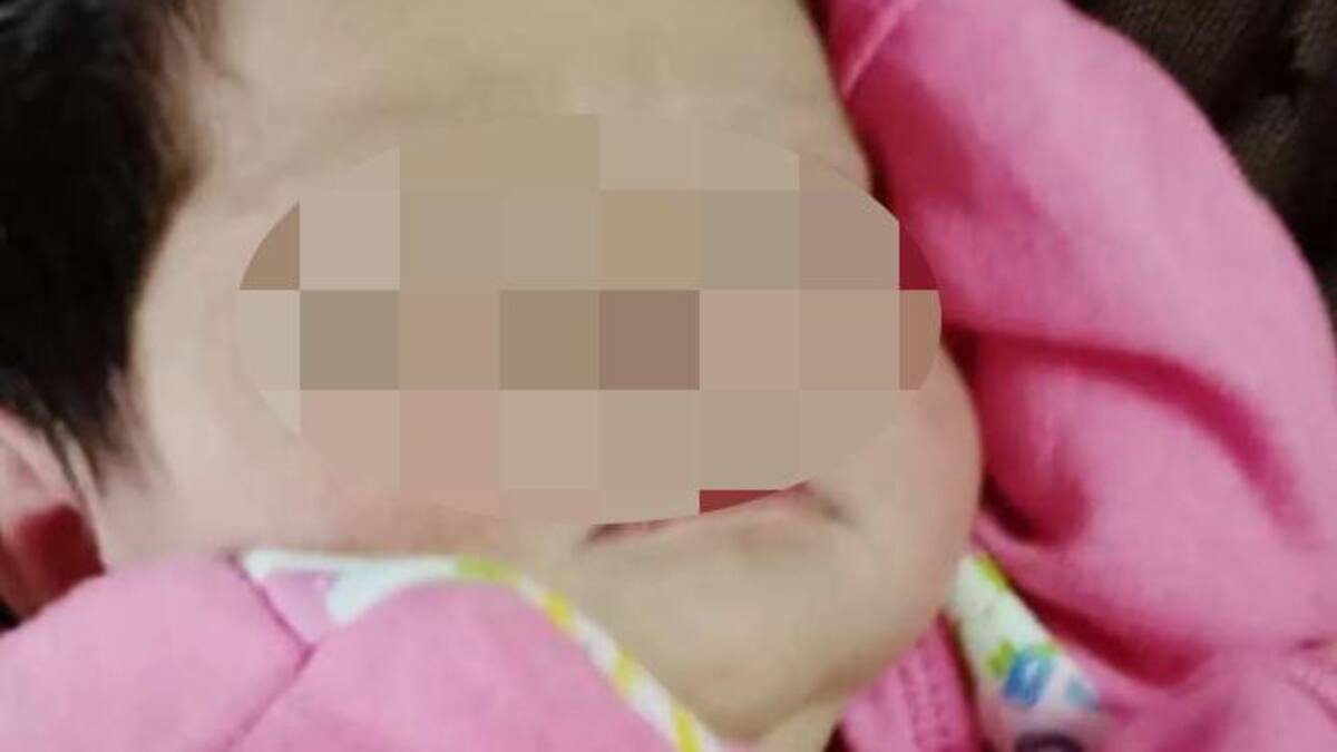 La beba robada y recuperada del Hospital Paroissien 2. Foto: redes sociales.