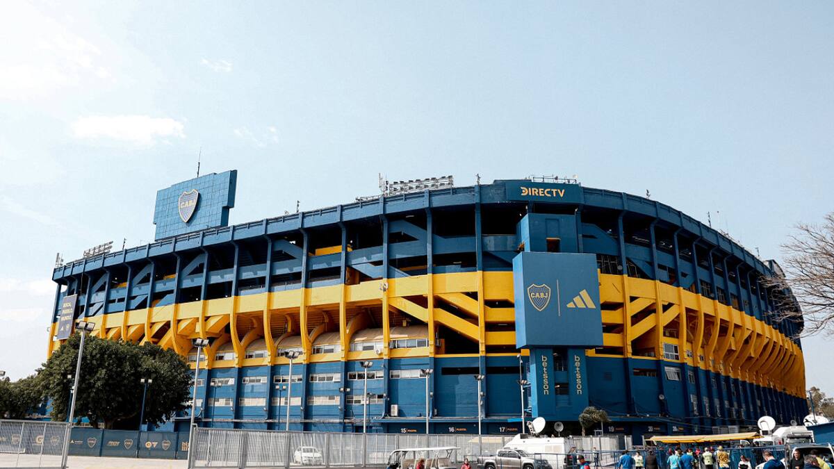 La Bombonera, lista para el Superclásico. Foto: X @BocaJrsOficial