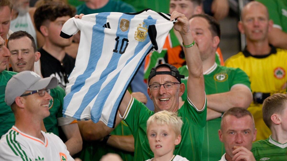 La burla de los irlandeses a Francia. Foto: X.