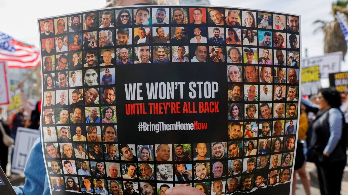 La búsqueda desesperada de los rehenes israelíes. Foto: Reuters