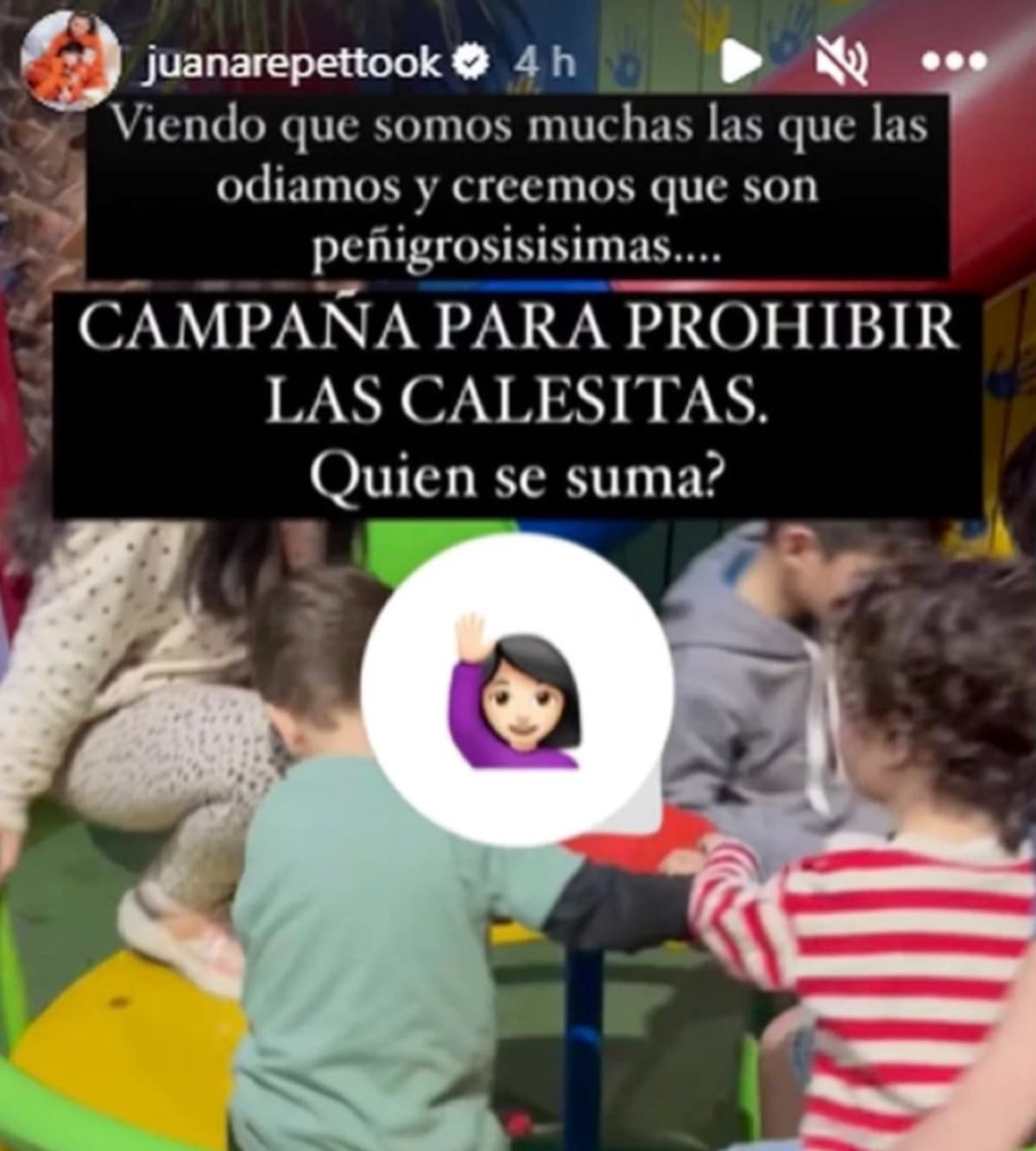 La campaña de Juana Repetto. Foto: Instagram.