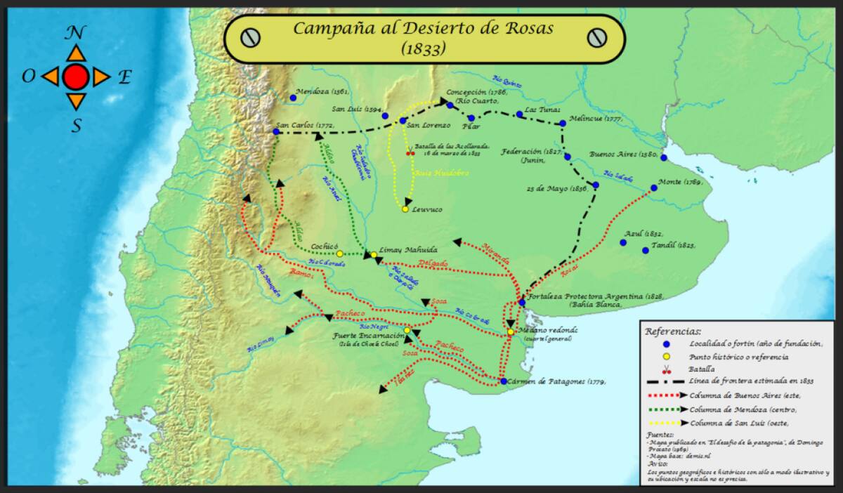 La campaña militar de Rosas