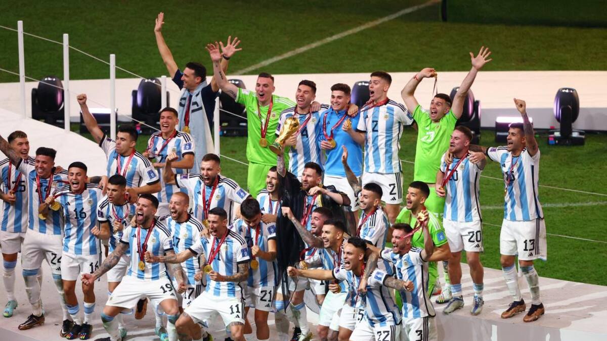 La celebración de la Selección Argentina. Foto: Reuters.