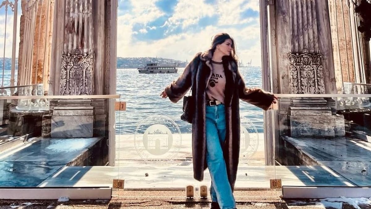 La "China" Suárez durante su viaje a Turquía. Foto: Instagram @sangrejaponesa.