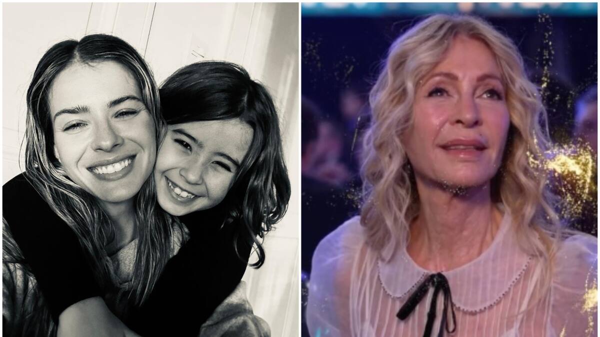 La China Suárez junto a su hija Rufina, y Cris Morena. Fotos: Instagram.
