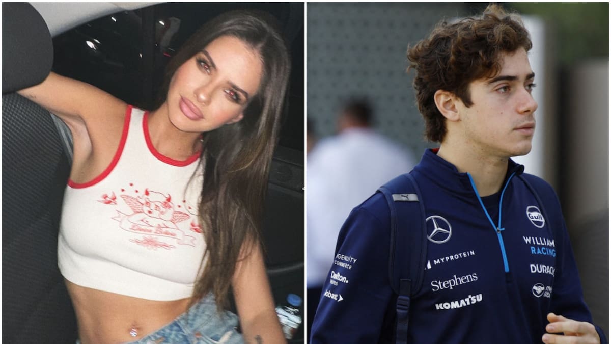 La China Suárez y Franco Colapinto. Fotos: Instagram - Reuters.