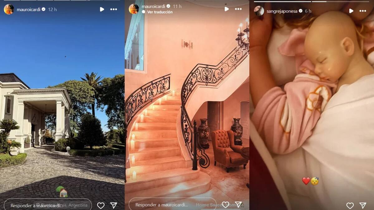 La China Suárez y Mauro Icardi volvieron al país. Fotos: Instagram.