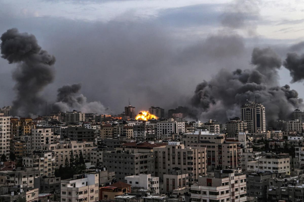 La ciudad de Gaza sufrió un nuevo ataque de Israel. Foto: EFE.